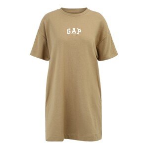 Gap Tall Letní šaty tmavě béžová / offwhite