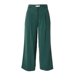 SKFK Kalhoty se sklady v pase 'ILIA' tmavě zelená