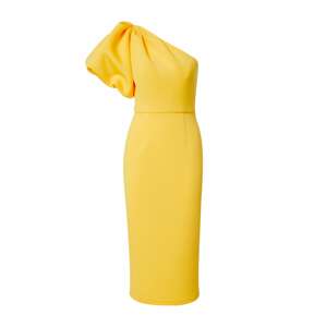 Jarlo Koktejlové šaty 'Velvette' žlutá