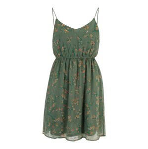 Vero Moda Petite Letní šaty 'Smilla' nefritová / tmavě zelená / oranžová / pink