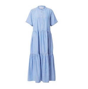 Lollys Laundry Košilové šaty 'Fie' nebeská modř / bílá