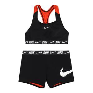 Nike Swim Sportovní plavky  oranžová / černá / bílá
