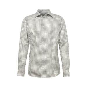 ETON Společenská košile olivová / bílá