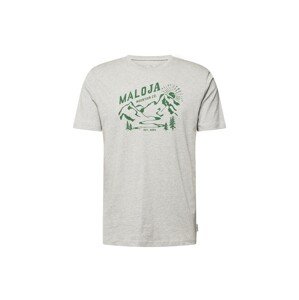 Maloja Funkční tričko 'Korab' šedý melír / zelená