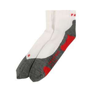 FALKE Sportovní ponožky 'RU5'  šedá / červená / bílá