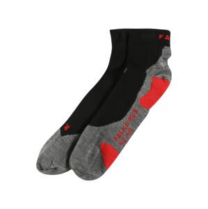 FALKE Sportovní ponožky  šedá / červená / černá