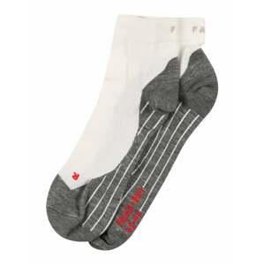 FALKE Sportovní ponožky  šedá / červená / bílá