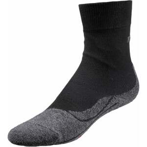 FALKE Sportovní ponožky  černá / šedá / červená