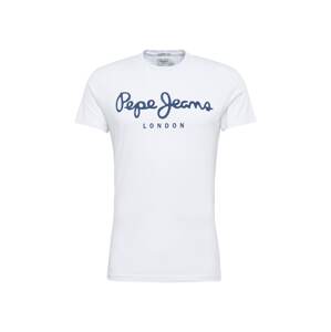 Pepe Jeans Tričko  bílá / indigo