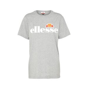 ELLESSE Tričko 'Albany' šedý melír / oranžová / melounová / bílá