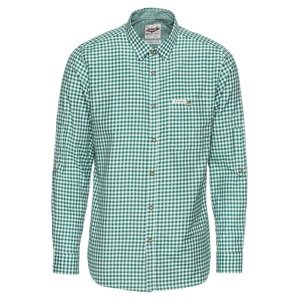 STOCKERPOINT Košile 'Campos3' tmavě zelená / bílá
