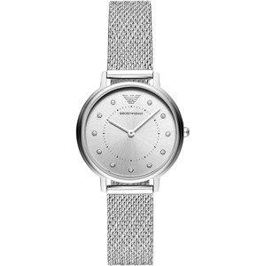 Emporio Armani Analogové hodinky  stříbrná / bílá