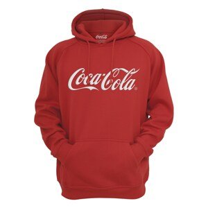 Merchcode Mikina 'Coca Cola'  bílá / červená