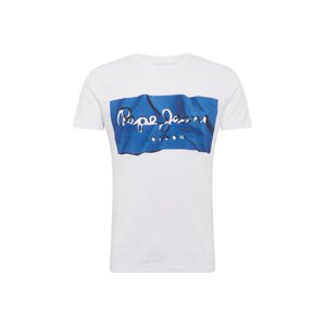 Pepe Jeans Tričko 'Raury'  modrá / bílá