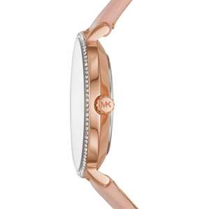 Michael Kors Analogové hodinky 'MK2803'  bílá / růžově zlatá / starorůžová