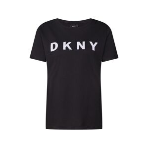 DKNY Tričko 'FOUNDATION' černá / bílá