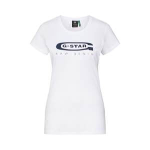 G-Star RAW Shirt 'Graphic 20'  noční modrá / bílá