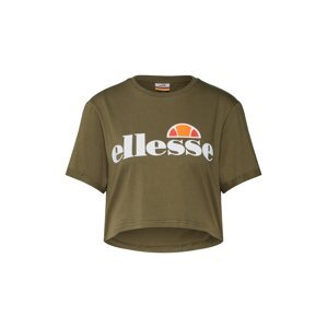 ELLESSE Tričko 'Alberta' khaki / oranžová / červená / bílá