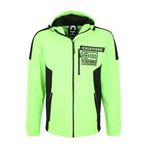 CHIEMSEE Sportovní bunda 'Teton' svítivě zelená / černá