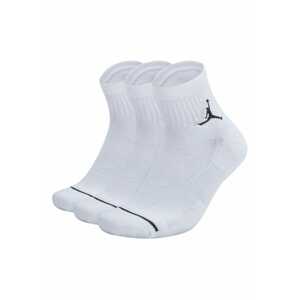 Jordan Sportovní ponožky  černá / bílá