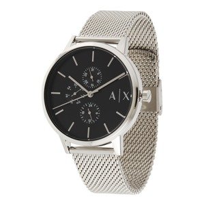 ARMANI EXCHANGE Analogové hodinky  stříbrná / černá