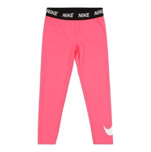 Nike Sportswear Legíny  černá / stříbrná / svítivě růžová