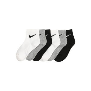Nike Sportswear Sportovní ponožky  bílá / šedý melír / černá