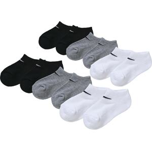 Nike Sportswear Sportovní ponožky 'No Show'  šedá / černá / bílá