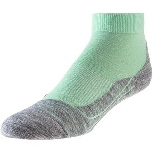 FALKE Sportovní ponožky 'RU4 SHORT'  mátová / ohnivá červená / šedý melír