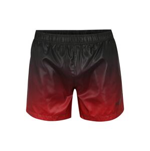 HUGO Plavecké šortky 'MALIBU'  černá / červená