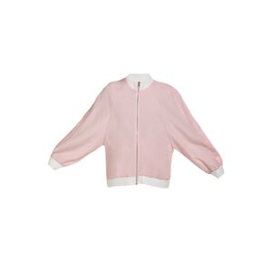 MYMO Přechodná bunda  růžová / bílá