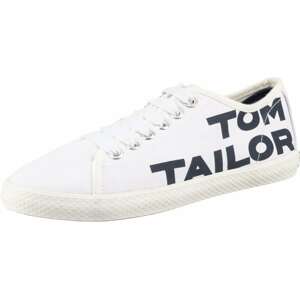 TOM TAILOR Tenisky  tmavě modrá / bílá