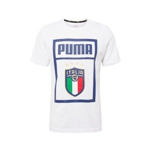 PUMA Funkční tričko  bílá / zelená / červená / námořnická modř