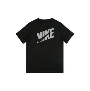 Nike Sportswear Tričko  černá / šedá