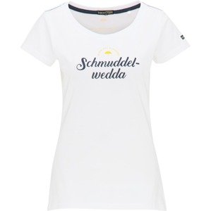 Schmuddelwedda Shirt  bílá / námořnická modř / žlutá