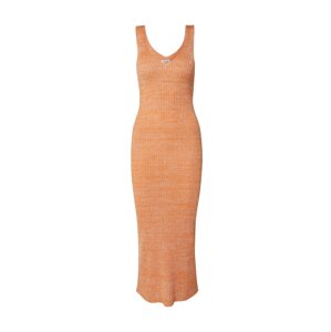 EDITED Úpletové šaty 'Elanor'  oranžová / béžová