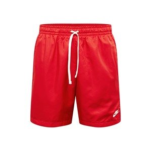 Nike Sportswear Funkční kalhoty  červená / bílá