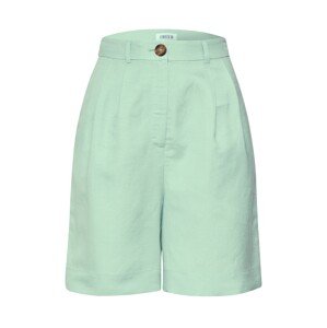 EDITED Kalhoty se sklady v pase 'Joanie'  tyrkysová / zelená