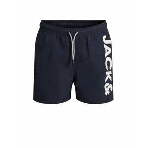 Jack & Jones Junior Plavecké šortky 'Aruba'  námořnická modř / bílá