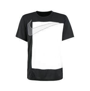 NIKE Funkční tričko 'Superset'  černá / bílá