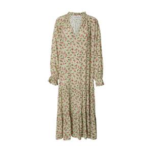 EDITED Košilové šaty 'Ricarda'  světle zelená / tmavě růžová