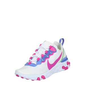 Nike Sportswear Tenisky 'React Element 55'  fialová / bílá / pink