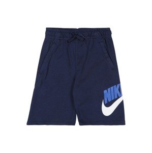 Nike Sportswear Kalhoty noční modrá / tmavě modrá / bílá
