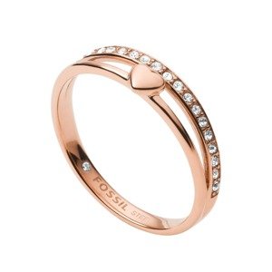 FOSSIL Prsten  růžově zlatá