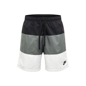Nike Sportswear Kalhoty 'City Edition'  šedá / černá / bílá
