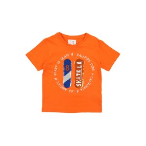 STACCATO Tričko  tmavě oranžová / bílá / modrá