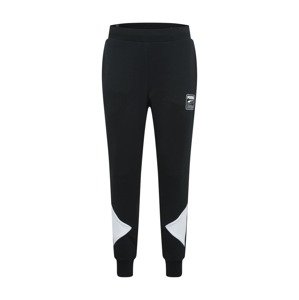 PUMA Sportovní kalhoty 'Rebel'  bílá / černá