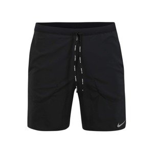 NIKE Sportovní kalhoty 'Flex Stride' černá / bílá