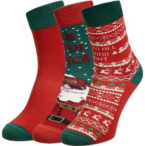 Urban Classics Ponožky 'Santa'  smaragdová / růžová / merlot / černá / bílá