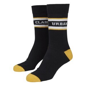 Urban Classics Ponožky  černá / bílá / žlutá